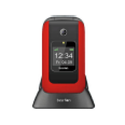 SL670 fekete - piros kártyafüggetlen mobiltelefon