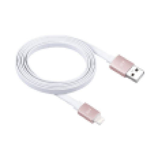 USB Lightning rose gold lapos adatkábel  1.2m (DC268RG)