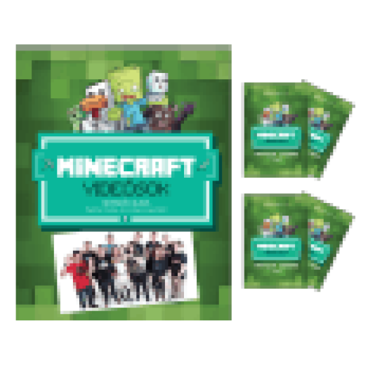 Minecraft matrica album + 4 csomag matrica (Kiegészítők/Relikviák)