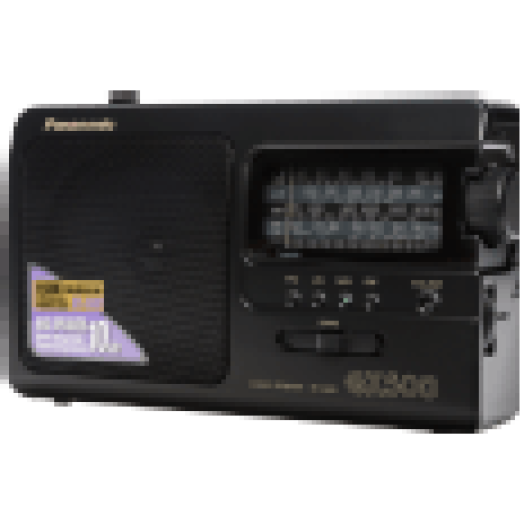 RF-3500 E9-K hordozható rádió, fekete