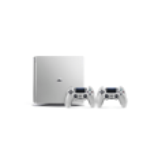 PlayStation 4 500GB Ezüst + 2 db ezüst színű kontroller