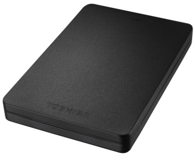 Toshiba 2,5'' HDD 1TB fekete USB3.0, ALU