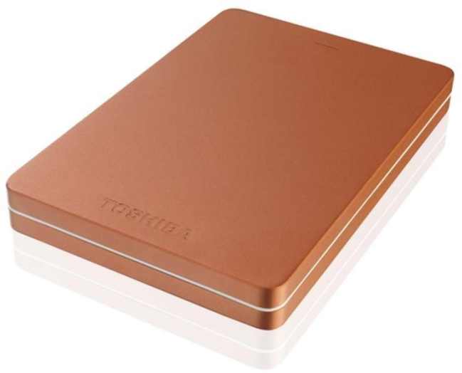 Toshiba 2,5'' HDD 2TB piros USB3.0, ALU