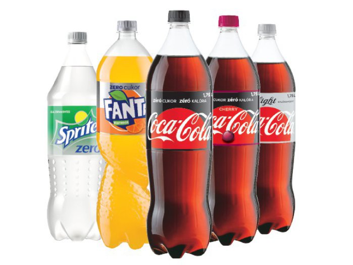 Coca-Cola Light, Zero, Zero Cherry és Fanta Zero, Sprite Zero szénsavas üdítőital
