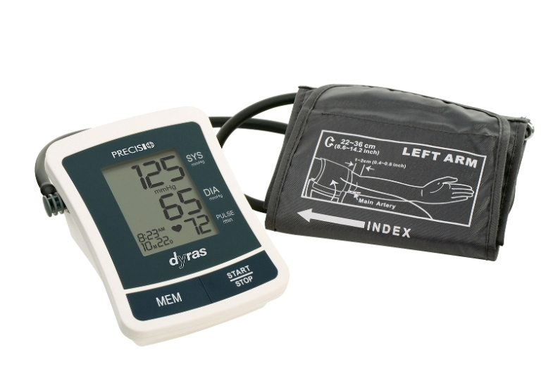 dyras Precisio digitális vérnyomásmérő fehér,kék