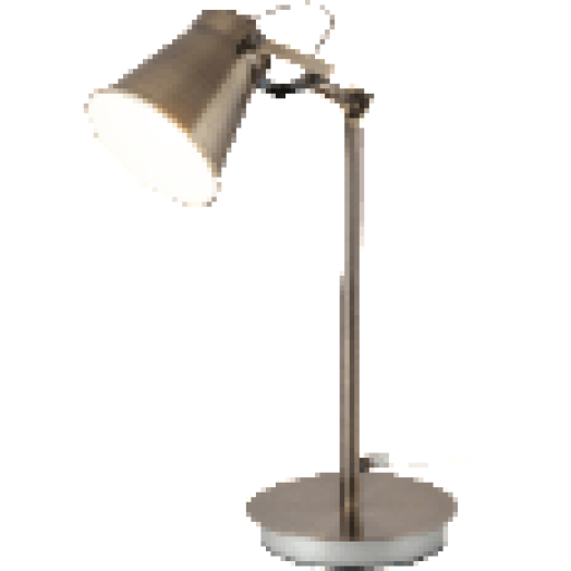 4193 Martina, modern indusztriális stílusú asztali lámpa nagy fejjel E27 MAX 15W bronz