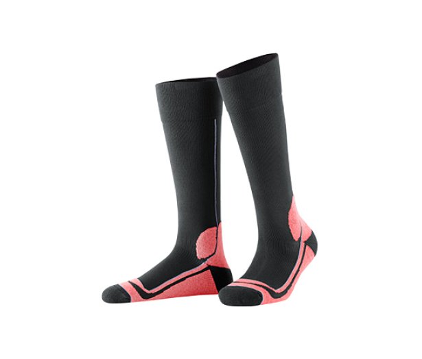 Kompressziós sport zokni, antracit-pink