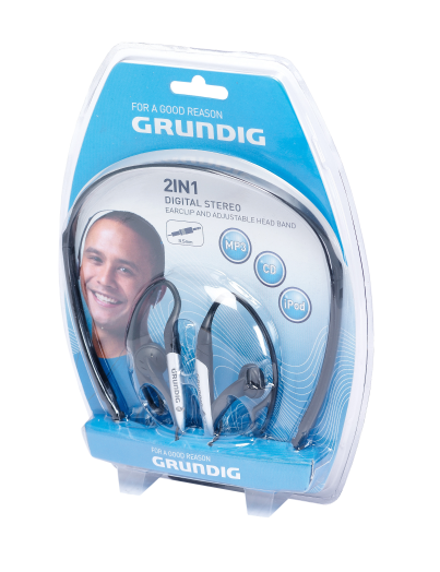 Fülhallgató Grundig sport 2in1 fejpánt+fülpánt
