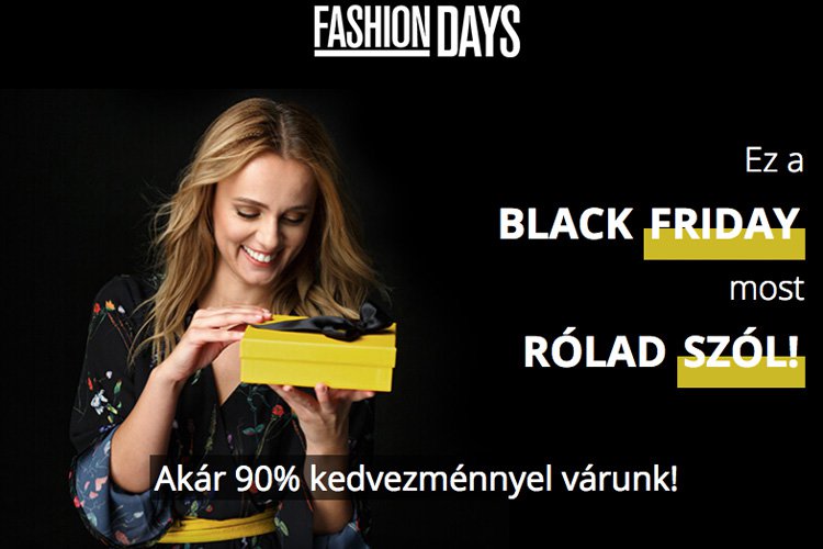 Black Friday a Fashion Daysben