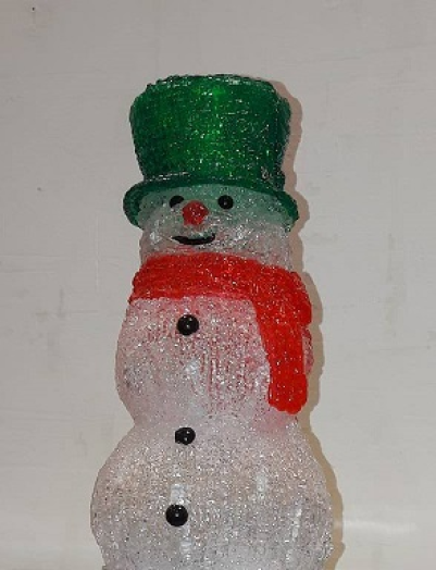 Emos karácsonyi fénydekoráció hóember 20LED, IP20, időzítő