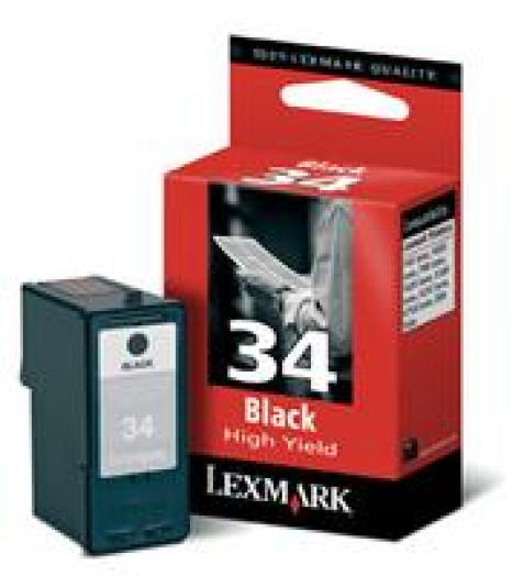 Lexmark 018C0034E/Nr.34 patron, fekete