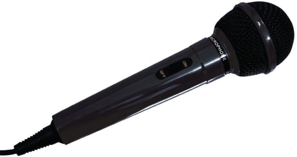 König vezetékes mikrofon 6.35 mm fekete
