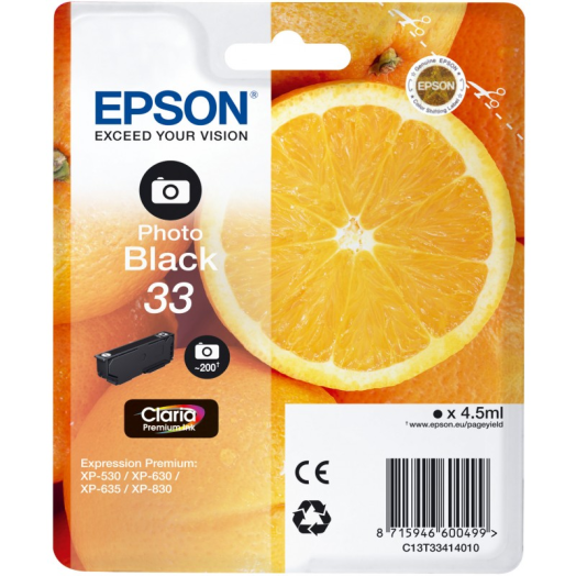 Epson T3341 patron fotó fekete 4,5ml