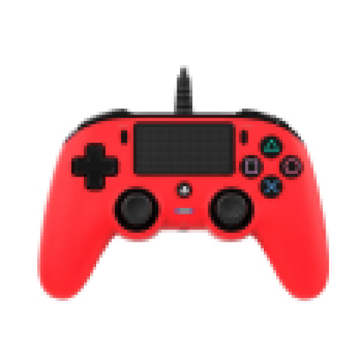 Nacon vezetékes kontroller, piros (PlayStation 4)