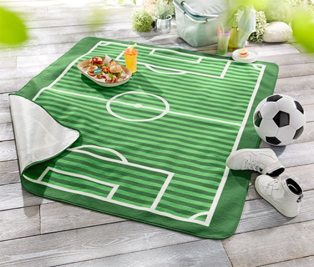 Pikniktakaró focipálya mintával,130×150cm