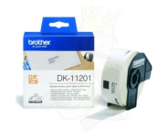 Brother DK11201 szalag fehér/fekete 29x90mm, papír