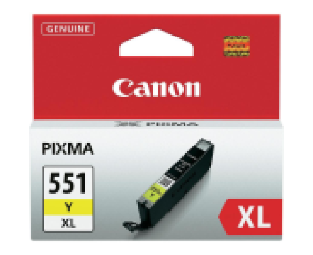 Canon CLI551XL patron, sárga