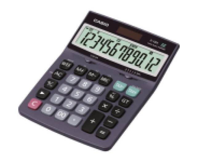 Casio D-120S asztali számológép fekete