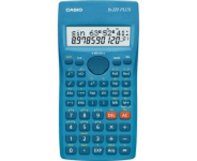 Casio FX-220 Plus tudományos számológép, türkiz-kék