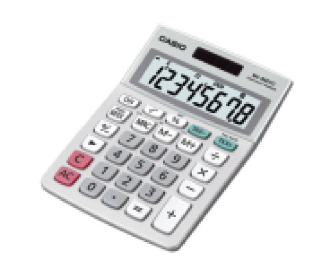 Casio MS-88ECO asztali számológép, ezüst