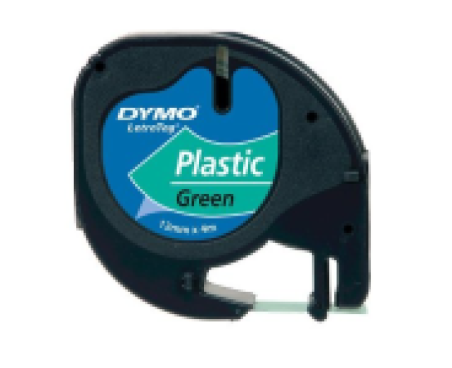 Dymo LT műanyag szalag 4m, zöld