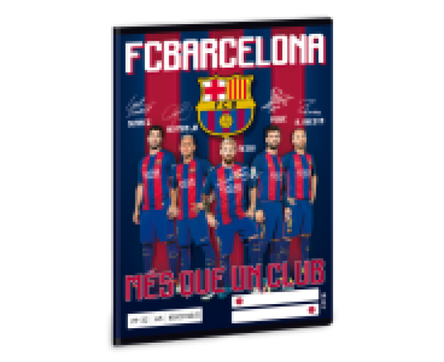 FC Barcelona A5 kockás füzet 27-32