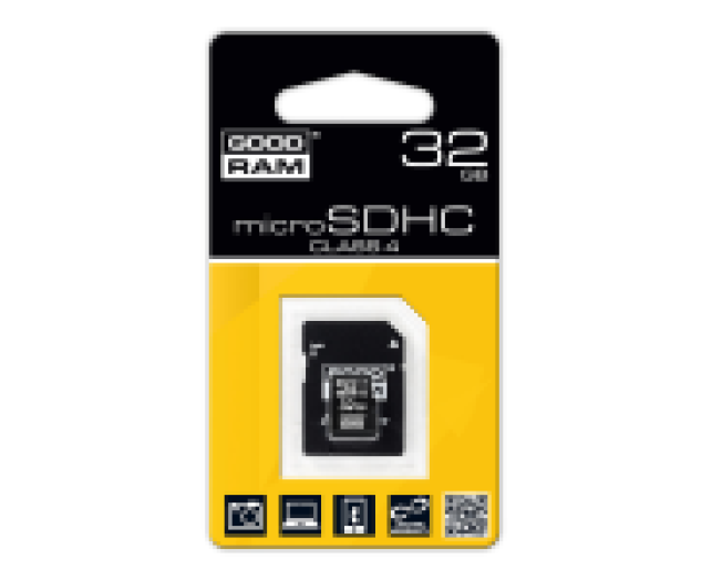 GOODRAM Micro SDHC 32GB Class 4 + adapterrel