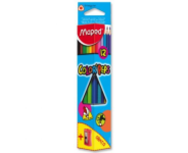 Maped 'Color Peps' Színes ceruza+hegyező 12 db-os
