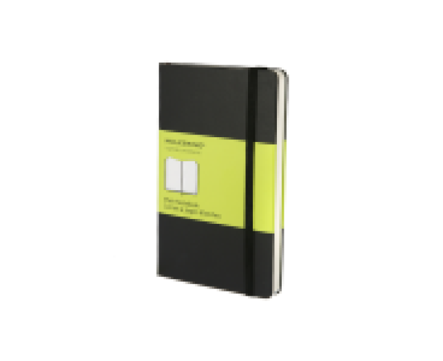 Moleskine jegyzetfüzet Pocket 192lap sima fekete