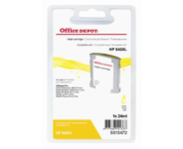 Office Depot HP C4909AE/940XL kompatibilis patron, sárga