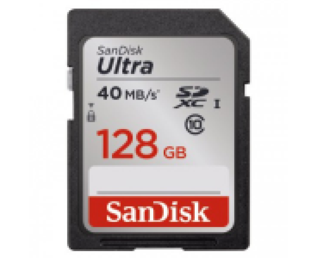 Sandisk SDHC Ultra kártya 128GB, Class10, 40MB/s