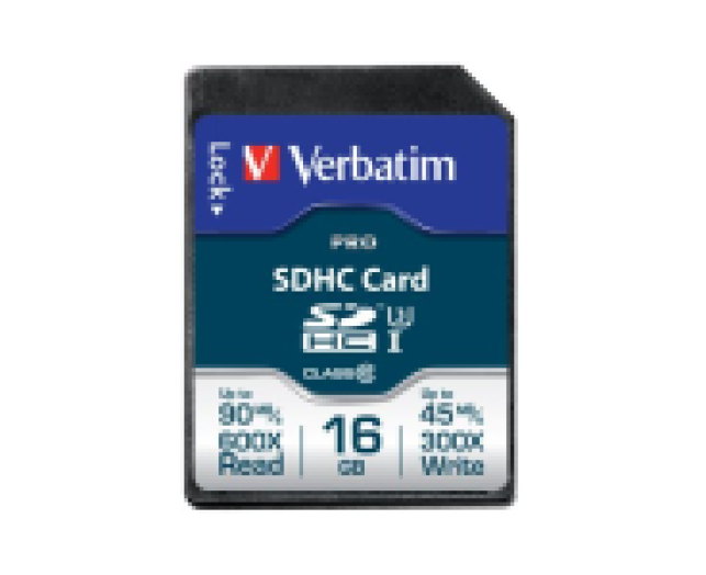 Verbatim 16GB SDHC CL10 UHS-I PRO memóriakártya