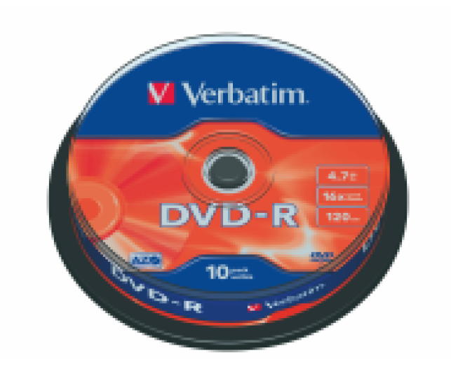 Verbatim Azo DVD-R lemez 4,7GB 16x,hengeres, 10 db/cs