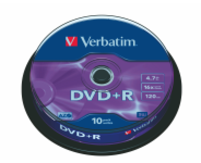 Verbatim Azo DVD+R lemez 4,7GB 16x,hengeres, 10 db/cs