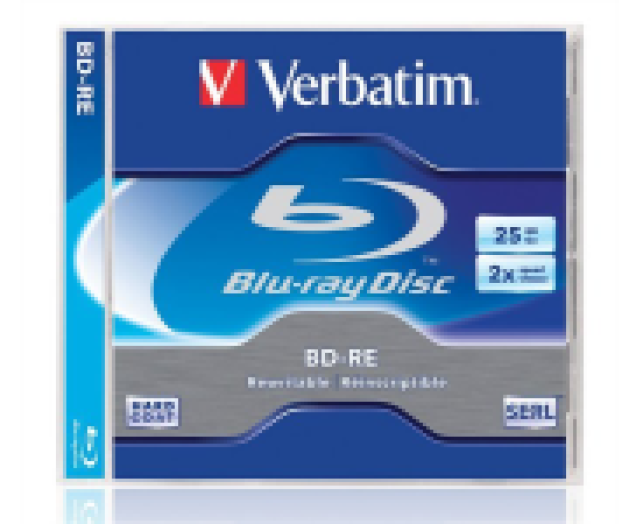 Verbatim BD-RE BluRay lemez újraírható 2x normál tok 25GB