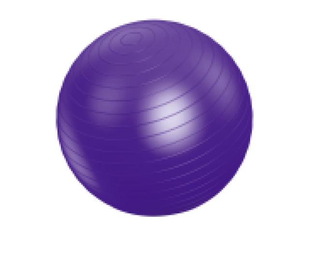 Vivamax gimnasztikai labda lila 75 cm