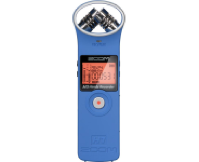 ZOOM H1 WAV/MP3 rögzítő kék hordozható diktafon