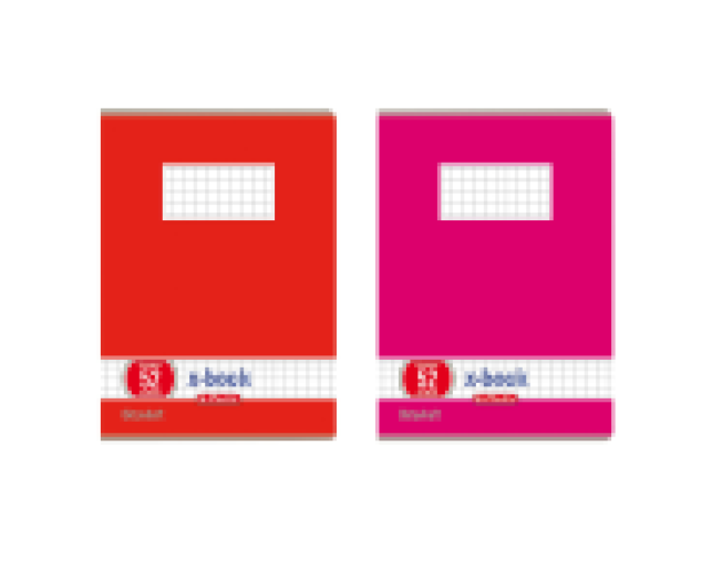 Herlitz füzet A6 32 lap kockás pink-piros