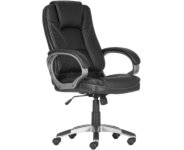Remont főnöki fotel PU-textilbőr, fekete
