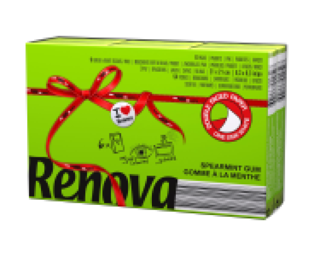 Renova 3 rétegű illatos papír zsebkendő mentol zöld 6x9db/cs