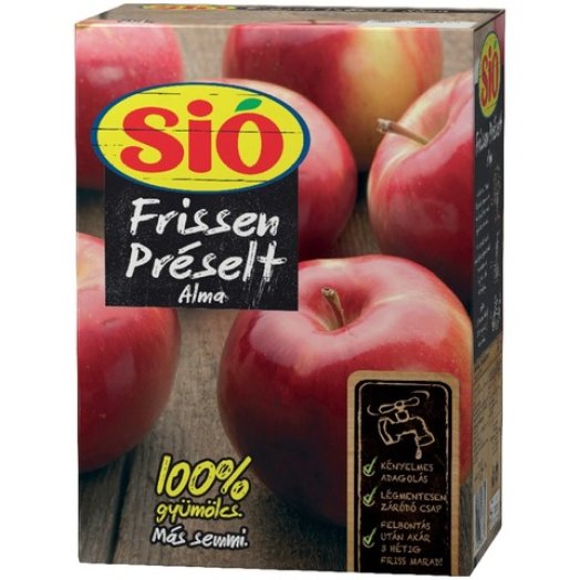 Sió Frissen Préselt 100%-os gyümölcslé (3 l)