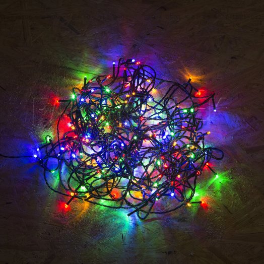 Karácsonyi fényfüzér 5m – színes, beltéri (100 LED)