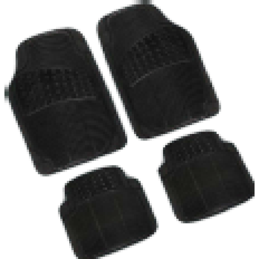 0126905 Mirage autós PVC szőnyeg, 4db, fekete