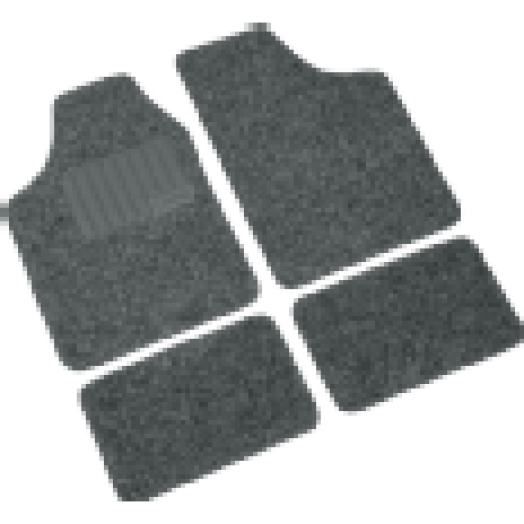 0125132 Pro-Fit3 autós szövet szőnyeg  , 4db, fekete-szürke