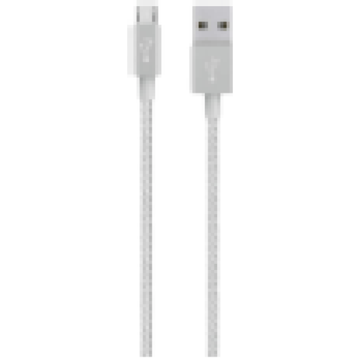 F2CU021bt04-SLV MIXIT UP Metallic Micro USB - USB kábel, 1.2m,ezüst
