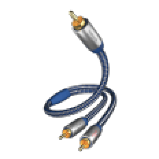 Premium Y-Subwoofer Kábel, RCA-2*RCA, 5,0 m (0040805)
