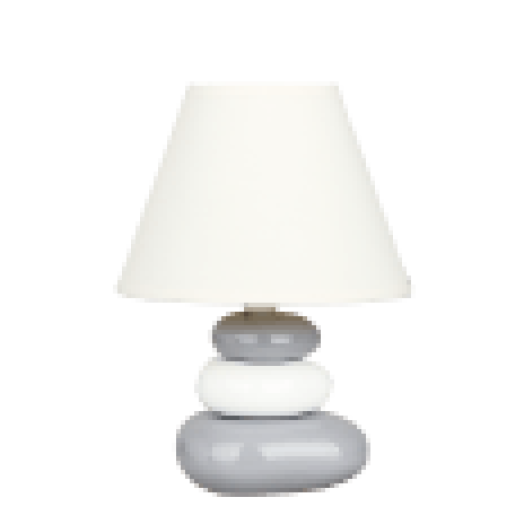 4948 SALEM Kerámia asztali lámpa E14 40W, fehér/szürke