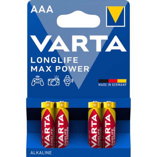 VARTA LONGLIFE MAX POWER BL4 MIKRO AAA/ LR03 ELEM