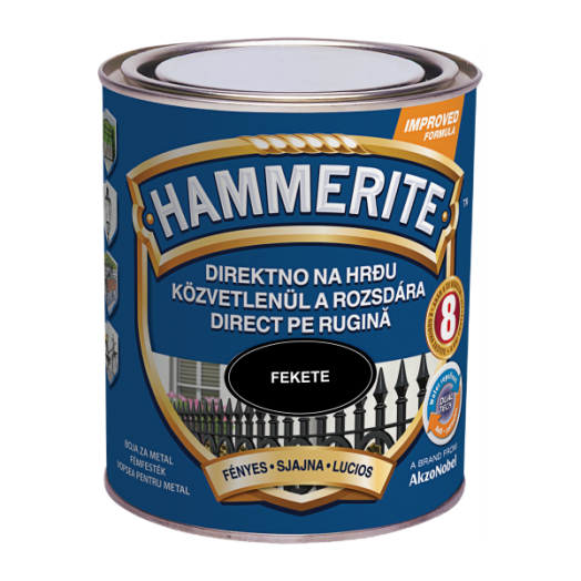 HAMMERITE MAX FEKETE 2,5L FÉNYES