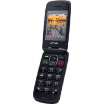 MM 819 flip fekete kártyafüggetlen mobiltelefon